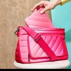 NEW Pink Crossbody Bag and Pouch